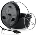 Ultimate Dutch Oven mit PRO3+ Beschichtung, 9,0 Liter (DO9U), Topf ohne Fuesse bereits eingebrannt - preseasoned mit PRO3+ Verfahren, Gusseisen Kochtopf Braeter mit Deckelheber