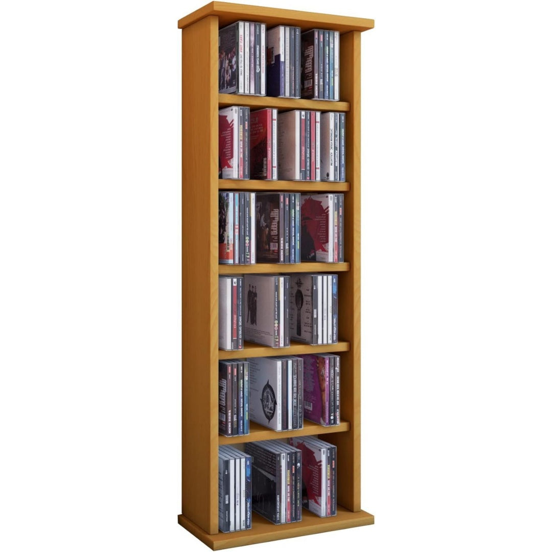 Regal DVD CD Rack Medienregal Medienschrank Aufbewahrung Holzregal Standregal Moebel Schrank Farbwahl Vostan