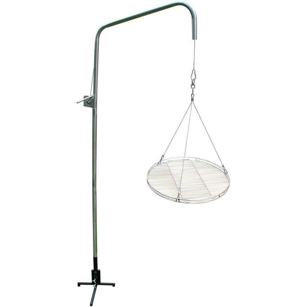 edelstahlrohr grillgalgen 55 cm edelstahl grillrost nur 10 mm lichter stababstand schwenker schwenkgrill geschenk geburtstag weihnachten deutscher fachhaendler
