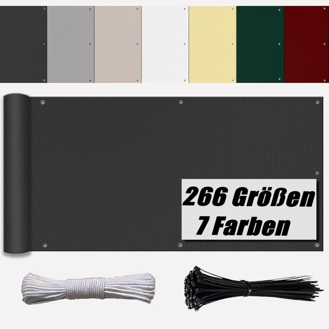 balkon windschutz anthrazit balkonverkleidung blickdichte 100 privatsphaere wetterfest ultraviolett-schutz fuer balkon garten terrassen die seite 90x650cm